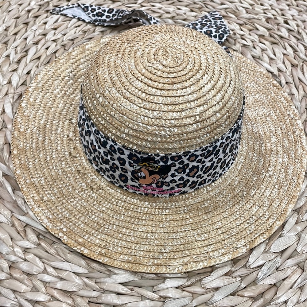 Disney Parks straw Minnie hat